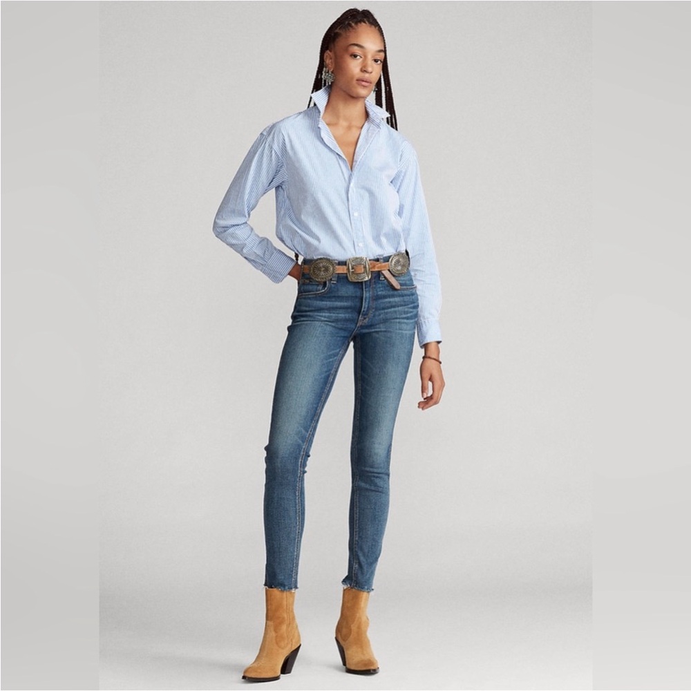 Ralph Lauren Women's Tompkins Midrise Skinny Crop Jeans